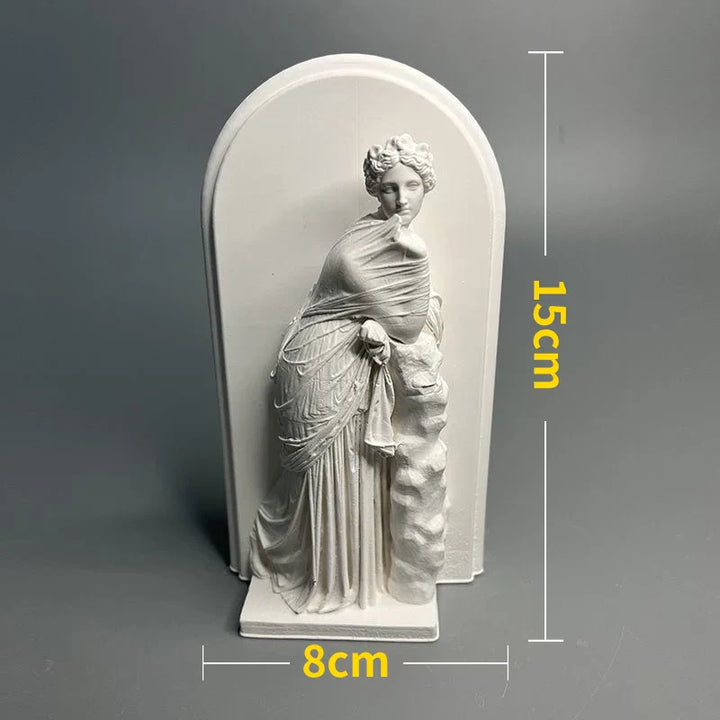 Stornfield | Nordic Style Character Statue Plaster DIY Painted Props Photography Table Decorations Home Art Plaster Decor
