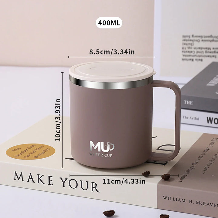 Insulated stainless steel coffee cup with lid | Stornfield