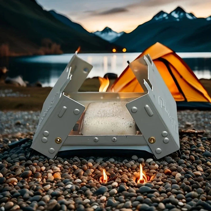 Ultra-Lightweight Folding Ironwood Pocket Size Burner | Stornfield