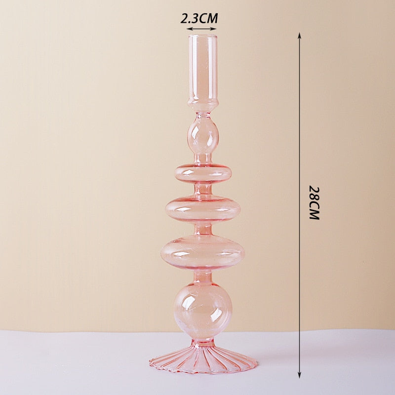 Stornfield | Lilac Glass Candlestick