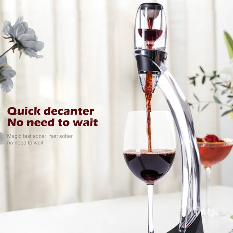 Stornfield | Wine aerator, decanter, pourer, set with filters, air purifier, stand diffuser, air aerator, sieve, aerator, wine for the dining room bar
