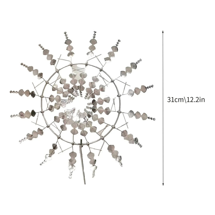 Stornfield | Unique Solar-Powered Kinetic Metal Windmill Spinner - Magical Wind Collectors for Patio, Garden, Lawn Outdoor Decoration