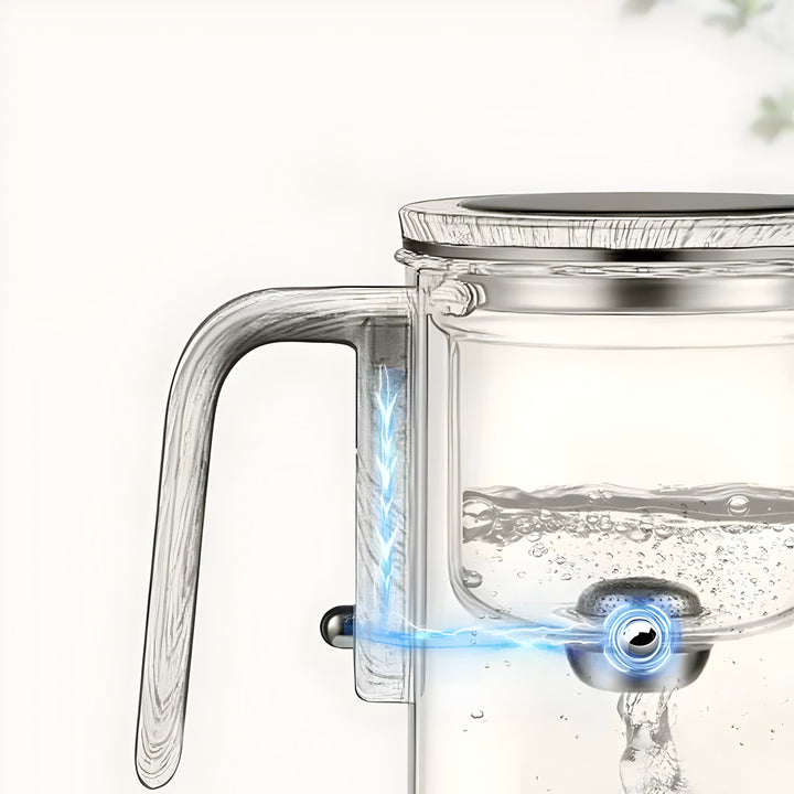 TranquilSip Teekanne – Magnetic Switch Filter Glass Teapot | Stornfield