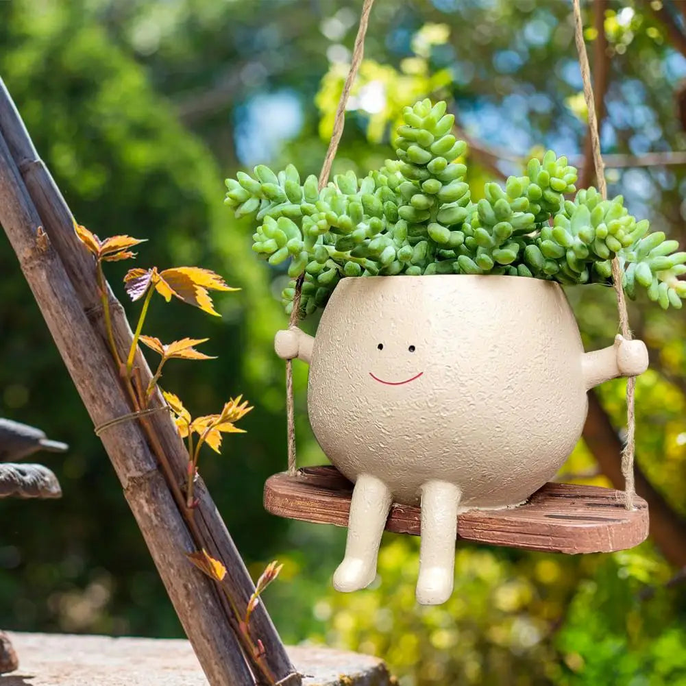 Swing Smiling Face Flower Pot | Stornfield