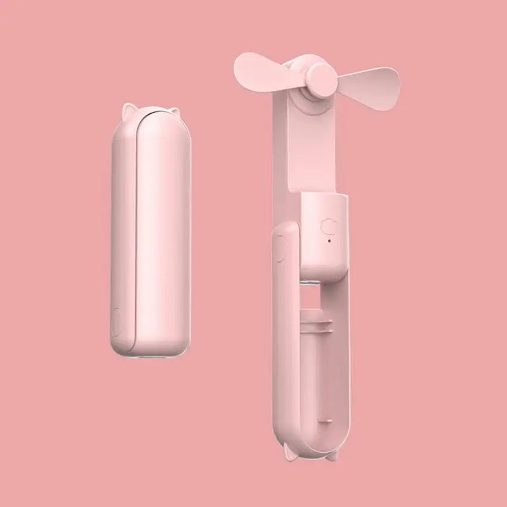 New Handheld Portable Mini Fan - Creative, Three-Speed Adjustable, Solid Color, USB Rechargeable Small Fan | Stornfield