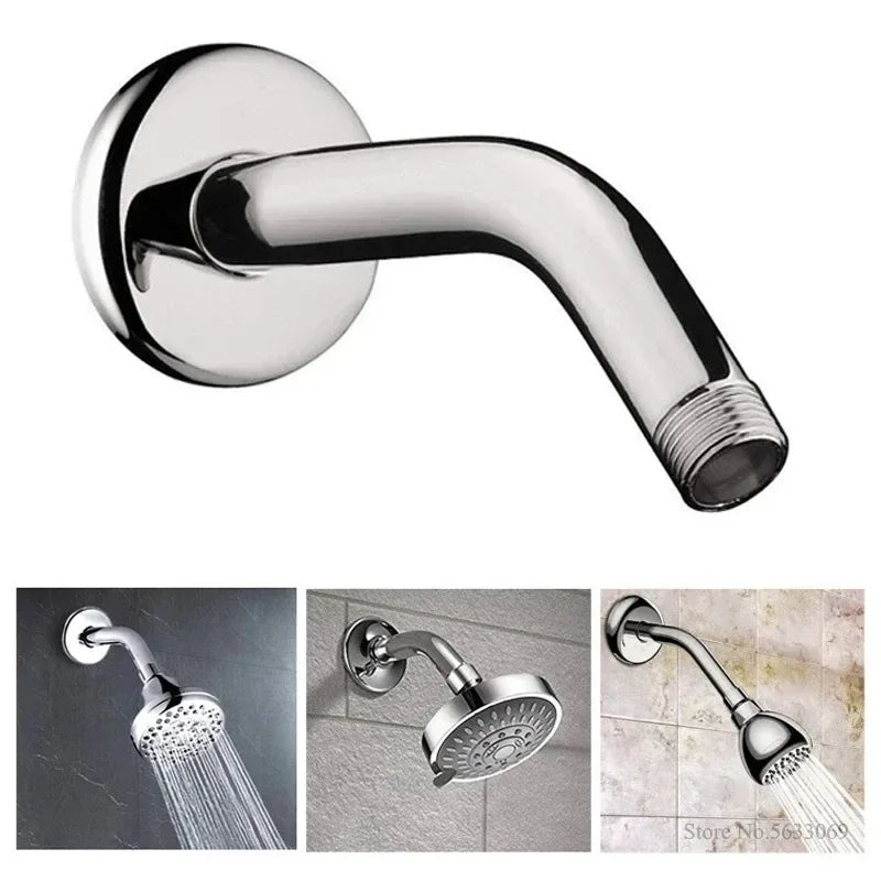 High-Pressure Rain Shower Head with Arm | Round Model – Wall Mount Stornfield