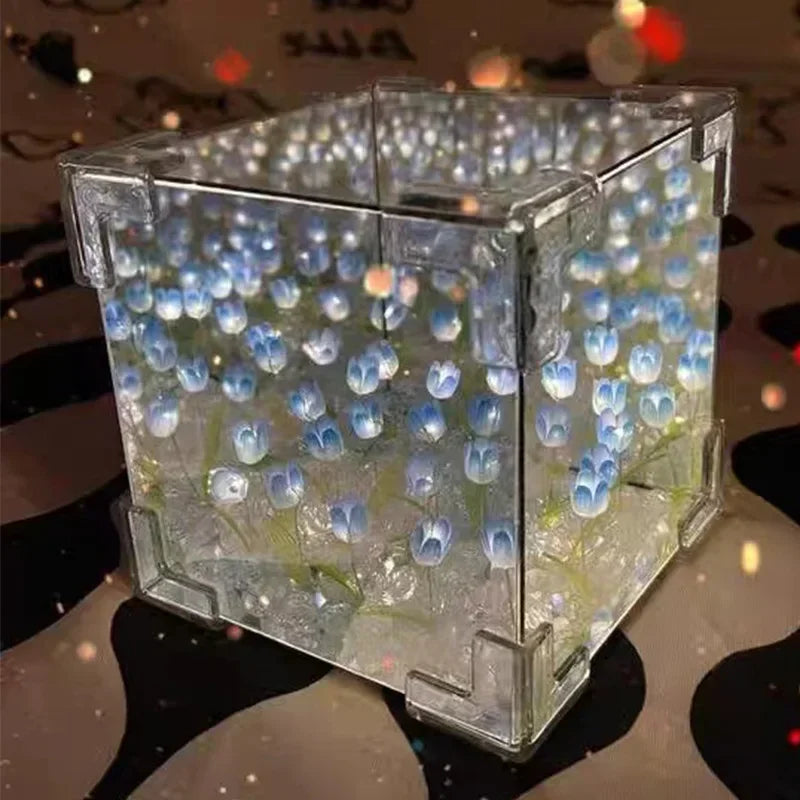3D Tulip DIY Flower Cube Night Lamp | Stornfield