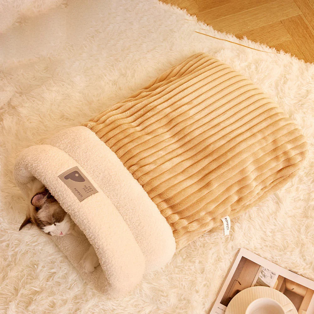 3-Layer Pet Sleeping Bag for Cats & Small Dogs Stornfield