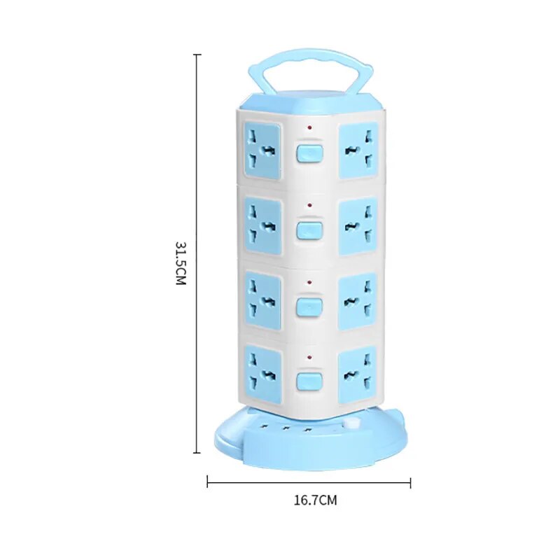 Tower Design Surge Protector Vertical Power Strip | Stornfield