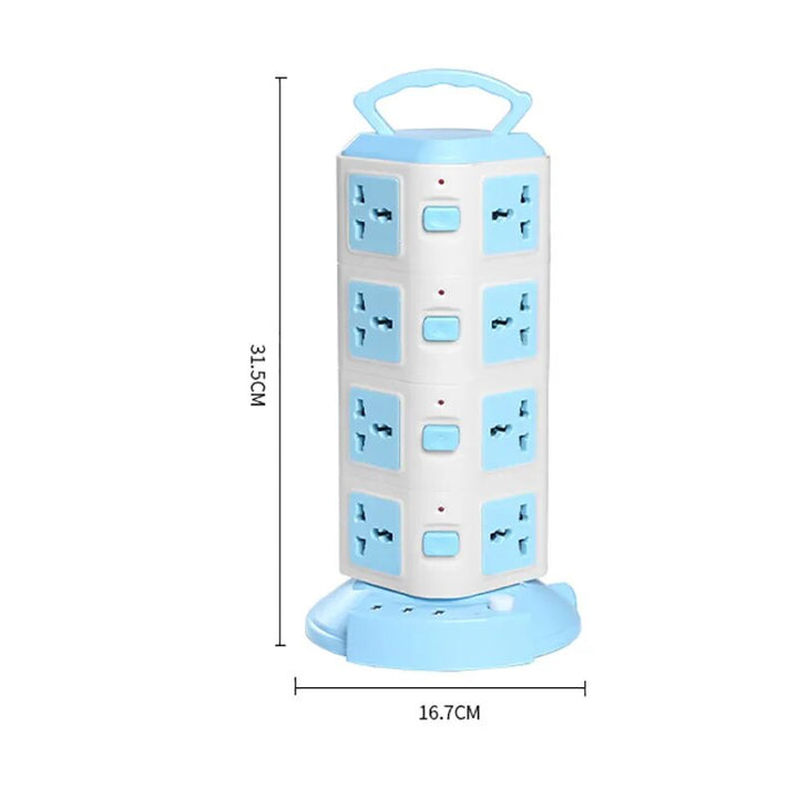 Tower Design Surge Protector Vertical Power Strip | Stornfield