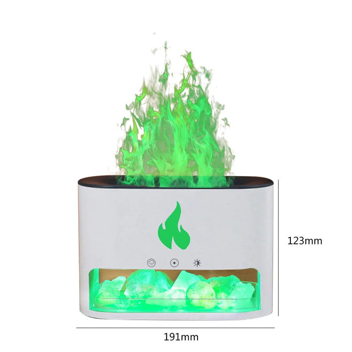 Vaporizer with crystal salt stone fire