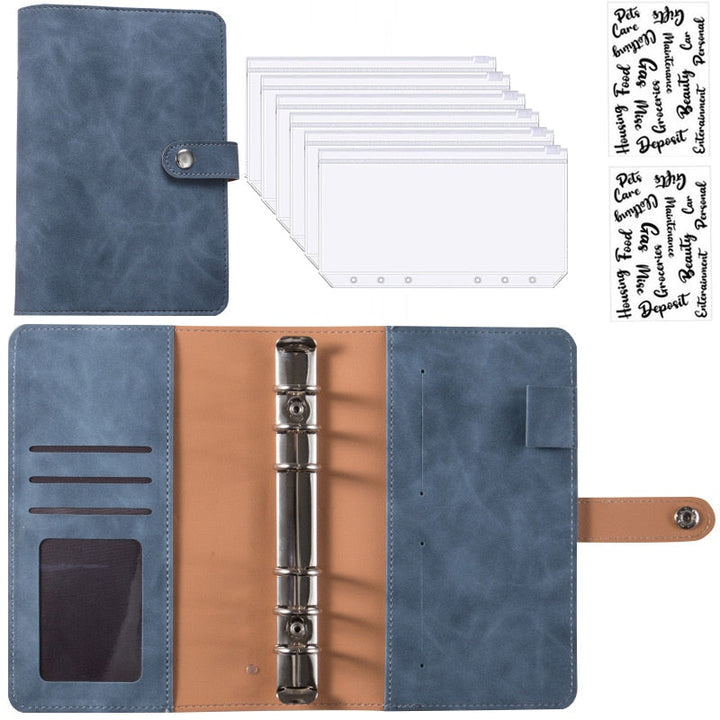 Stornfield | Financial Planner Leather Multi Pocket Bill Organizer Notebook