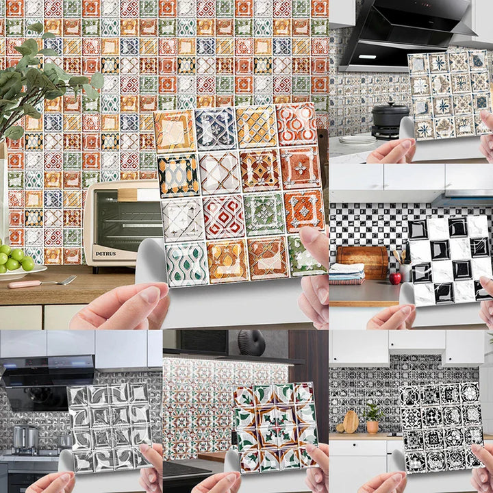 DecoMosaic 3D Mosaic Wall Tile Stickers Stornfield