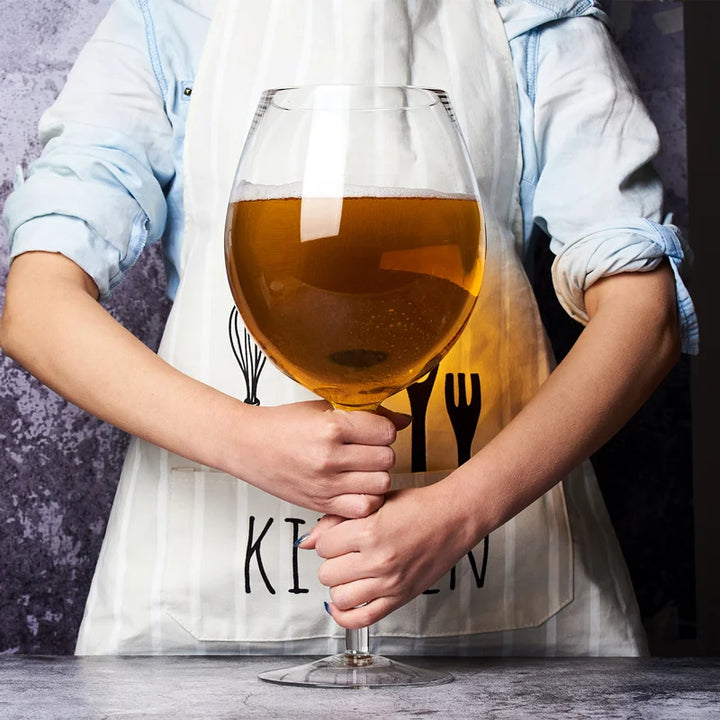 Stornfield | Huge 106oz Wine Glass and Beer Mug Combo - 3000ML Extra Large Crystal Glass for Parties, Weddings and Celebrations