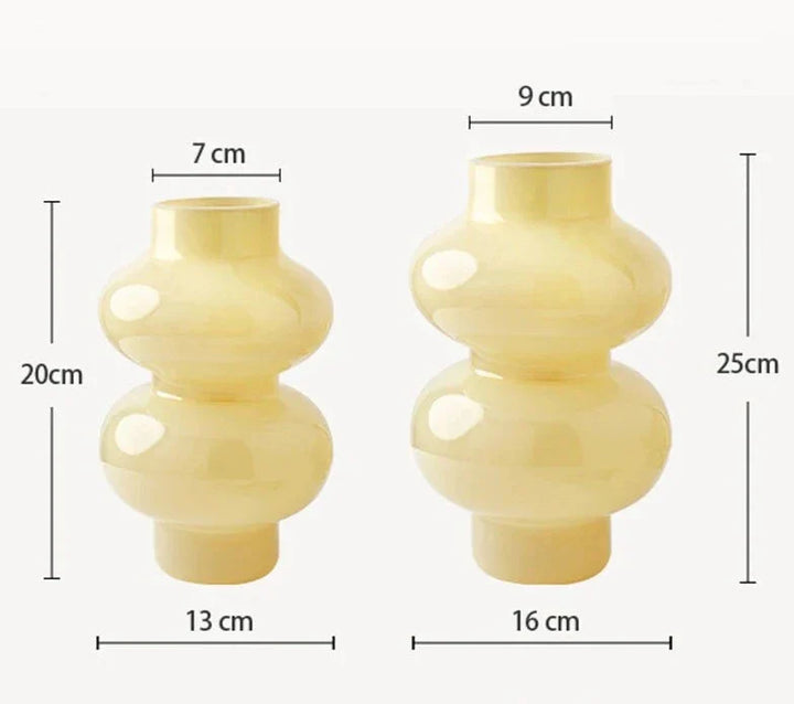Stornfield | Vase en verre arrondi à 2 étapes