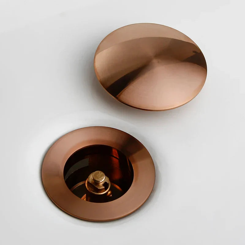 Bagnolux Rose Gold Sink Drain Valve Stornfield