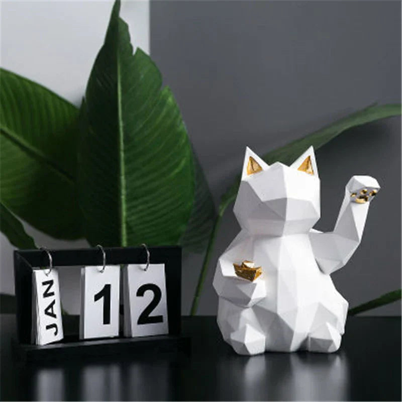 Stornfield | Geometric Nordic Lucky Cat