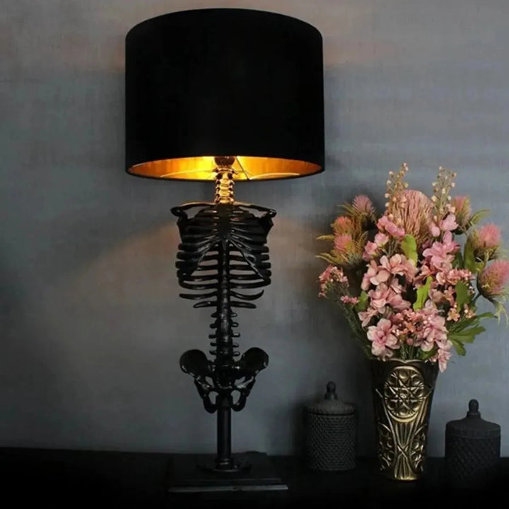 Stornfield | Skull Table Lamp 3D Horror Skeleton Statue Creative Ornament Prop Halloween Decoration Mood Lamp Night Light