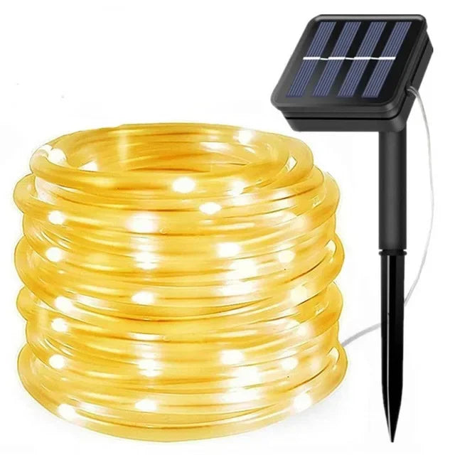 Stornfield | Solar LED String Lights - Waterproof Lights for Christmas, Garden, Lawn, Trees, Fence, and Path Decoration