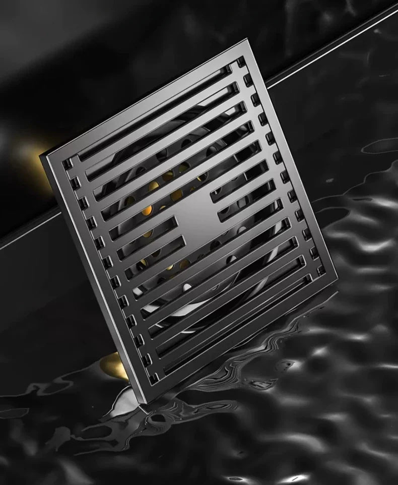 AquaShield Square Stainless Steel Floor Drain Stornfield