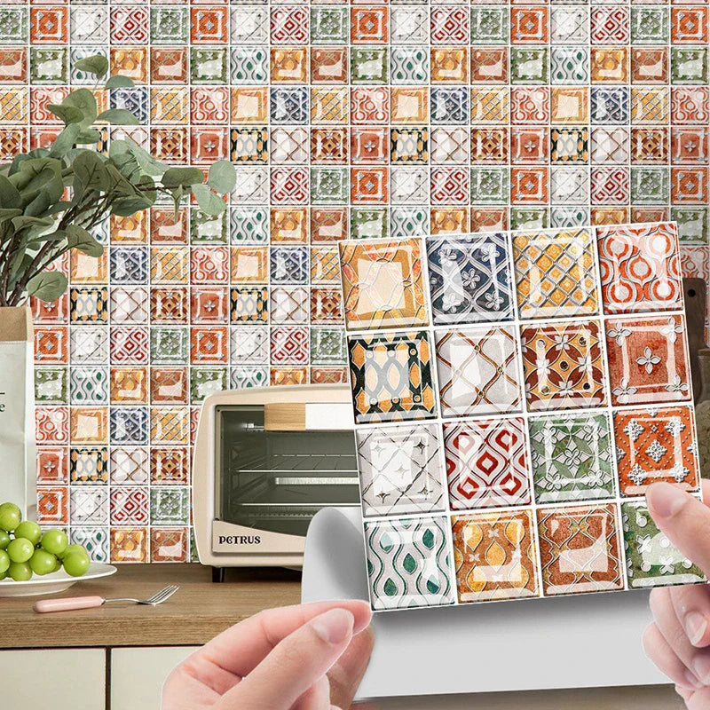 DecoMosaic 3D Mosaic Wall Tile Stickers Stornfield