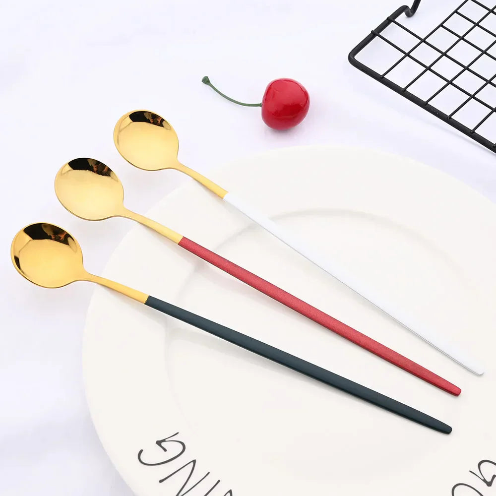 Stornfield | 6-Piece Gold Long Spoon Set