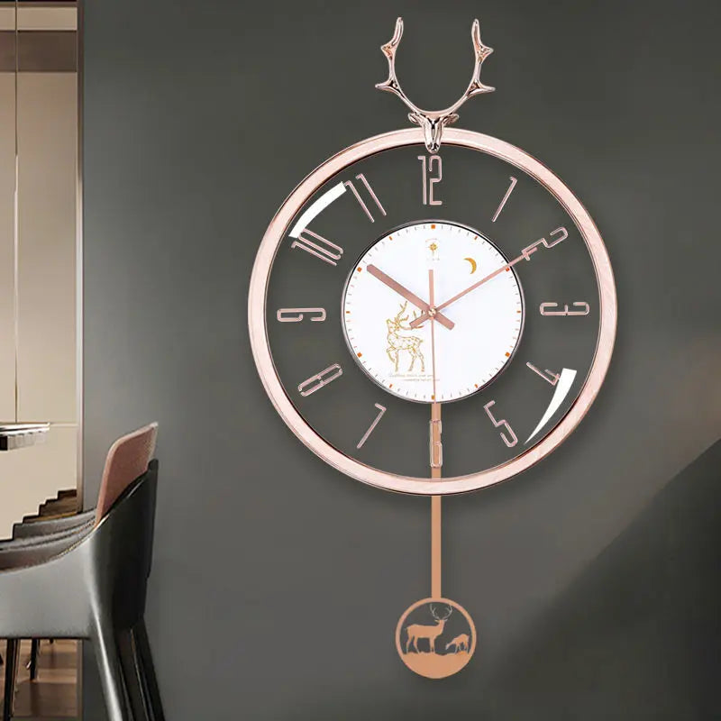 Luxurious silent wall clock – Modern design with large dial for living room | Stornfield