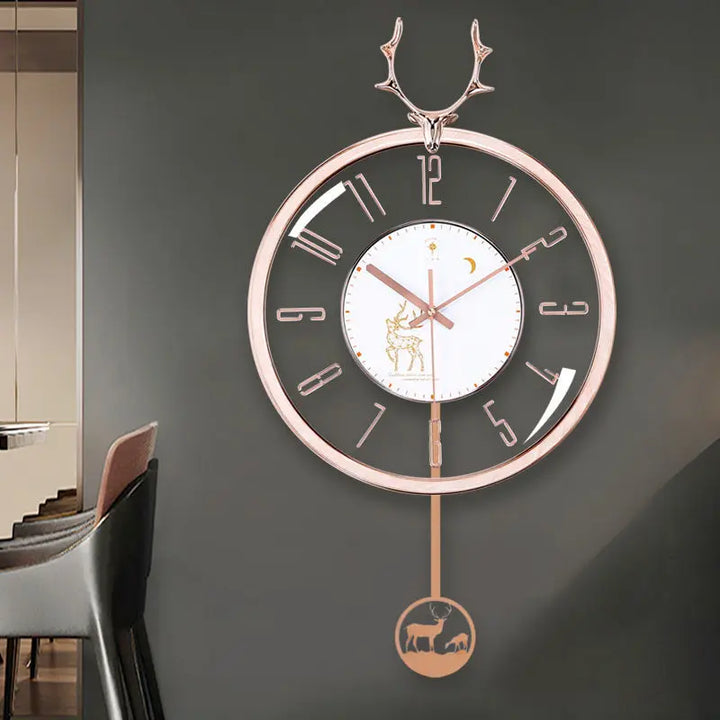 Luxurious silent wall clock – Modern design with large dial for living room | Stornfield