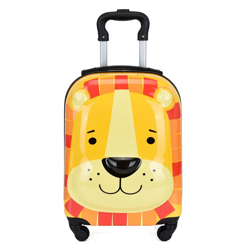 Sydney Kids Suitcase – 3D Animal Trolley with 360° Wheels and Adjustable Handle | Lightweight & Shockproof | Stornfield