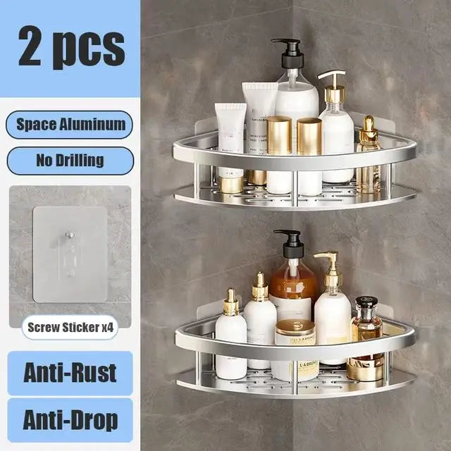 Shower shelf without drilling aluminum | Stornfield