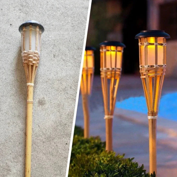 Stornfield | Solar Torch 5-Piece Set | Flame-Effect LED Garden Lights | Solar Powered | Outdoor Decorative Light