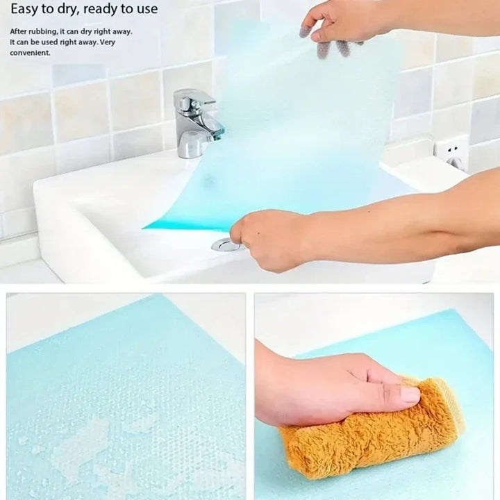 Stornfield | FridgeGuard 4-piece set fridge mats | EVA material | Washable, mold resistant & anti-oil | For fridge, drawers & shelves