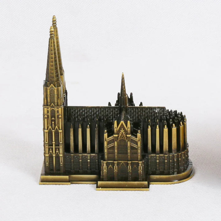 Stornfield | Cologne Cathedral Model Antique Bronze Metal Figurine Germany Architecture World Famous Monuments Decoration