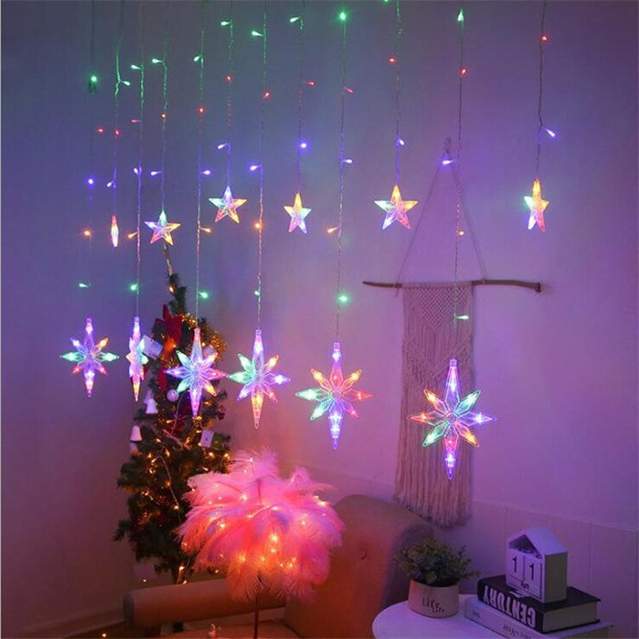 Stornfield | Solar LED Star and Moon String Light Decoration