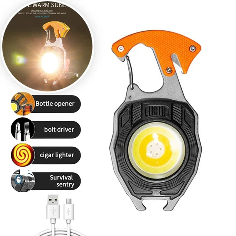 Ultimate COB Multifunction Rechargeable Built-in Ligther Work Light | Stornfield