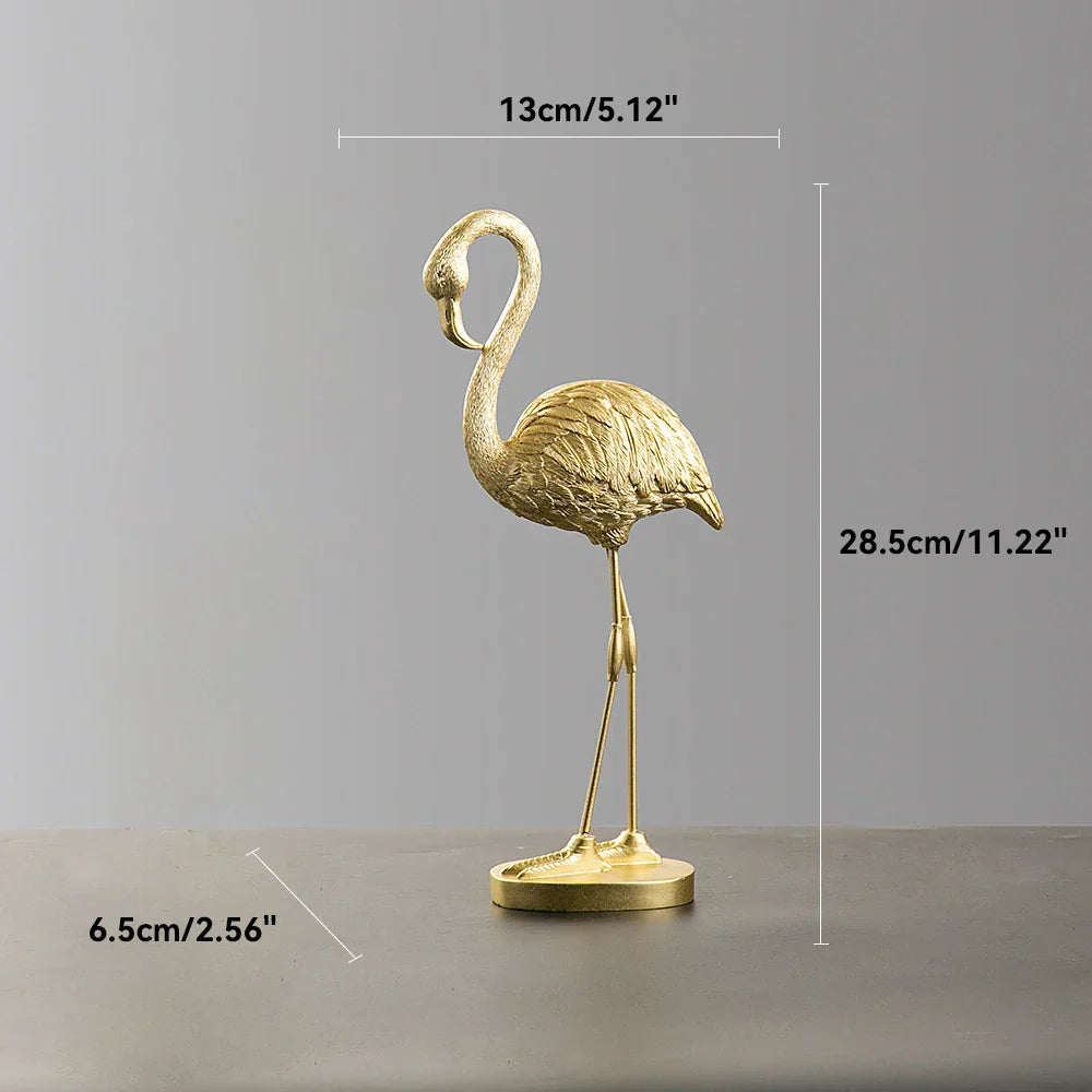 Stornfield | Nordic Flamingo Figurine Figure Statue Sculpture Living Room Office Wedding Party Ornaments Home Decor Decoration Accessories