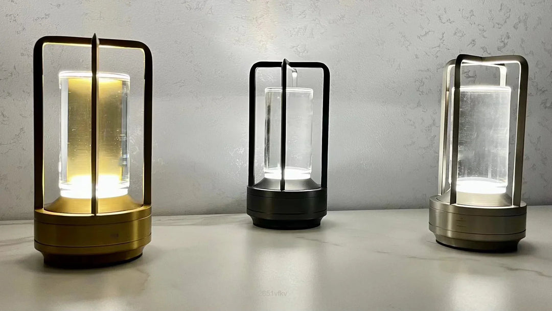 Stornfield | LuxuryGlow Cordless Rechargeable Table Lamp - Stylish Cordless Lamp for Any Ambiance