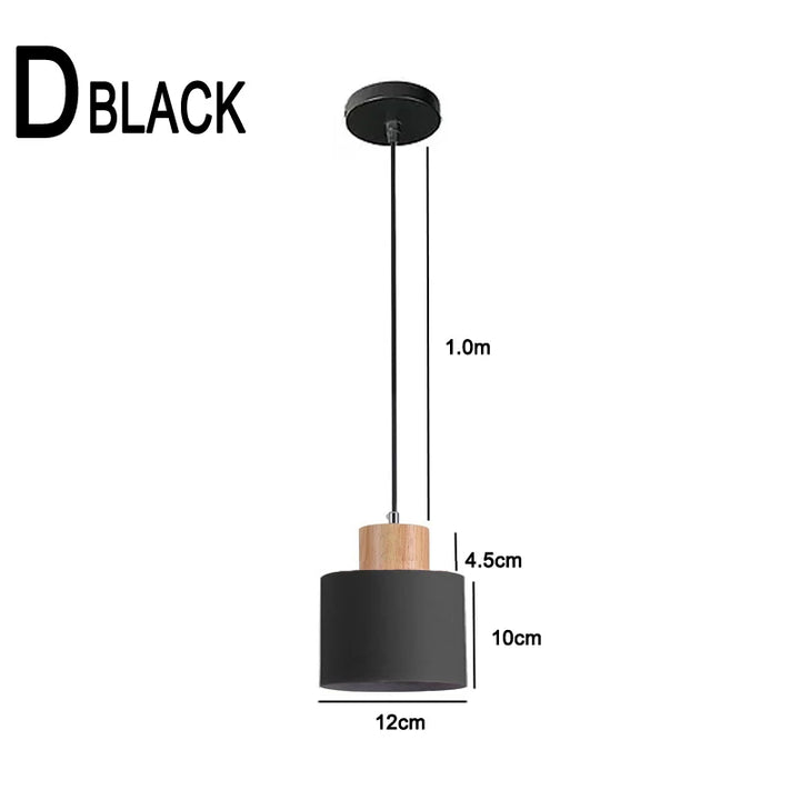 Stornfield | Nordic Metal and Wood LED Pendant Light - Modern Hanging Lamps for Dining Room and Kitchen