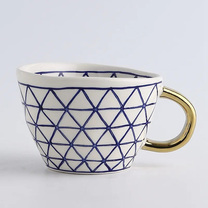 Stornfield | GeoMug Designer Bags & Mugs | Elegant Ceramics | Modern Geometric Patterns