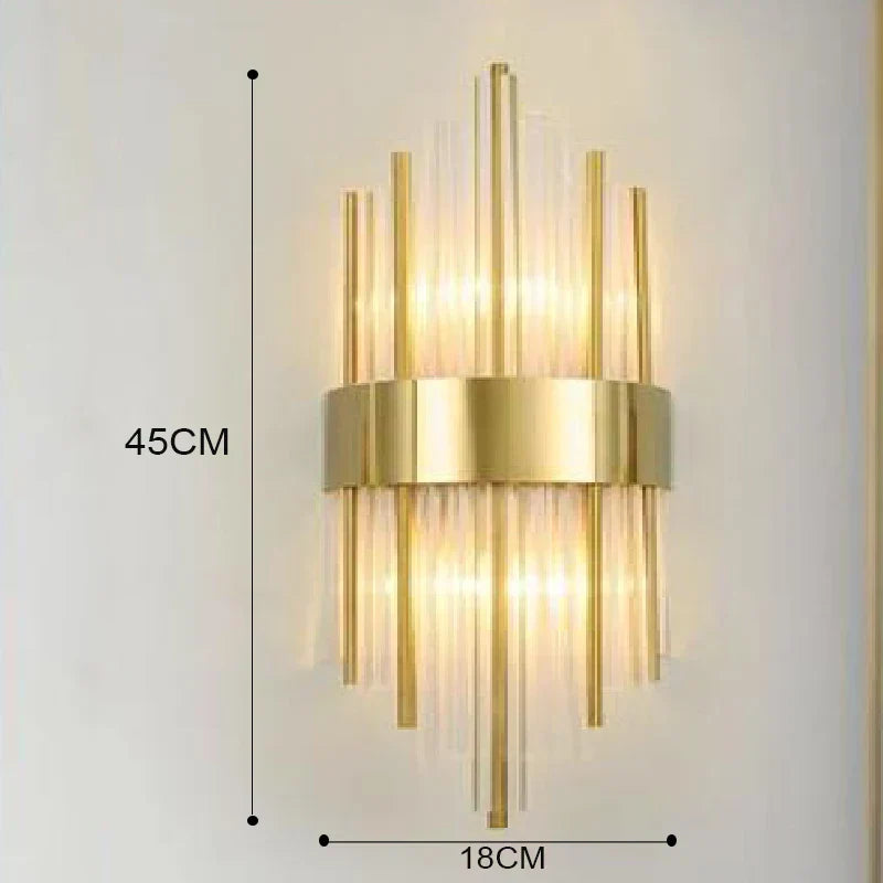 Stornfield | Elegant Gold LED Wall Sconce