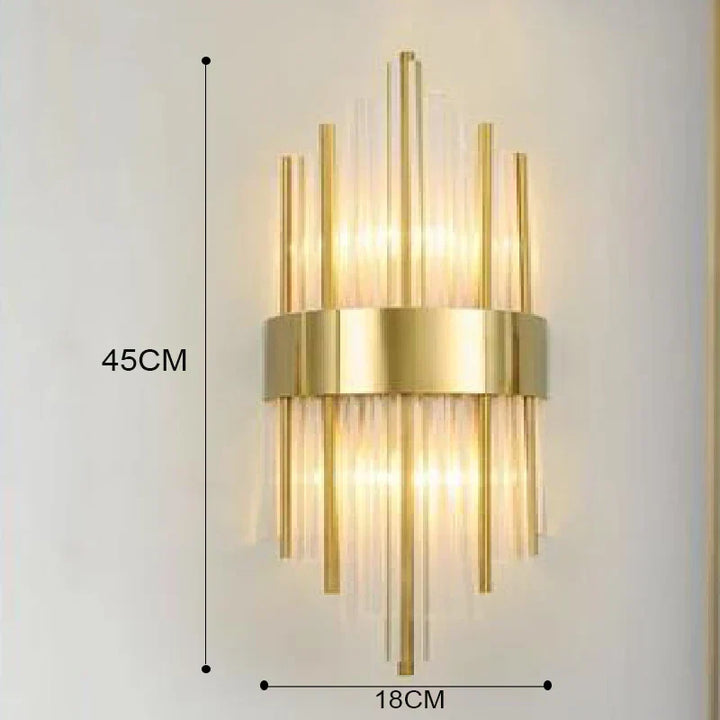 Stornfield | Elegant Gold LED Wall Sconce