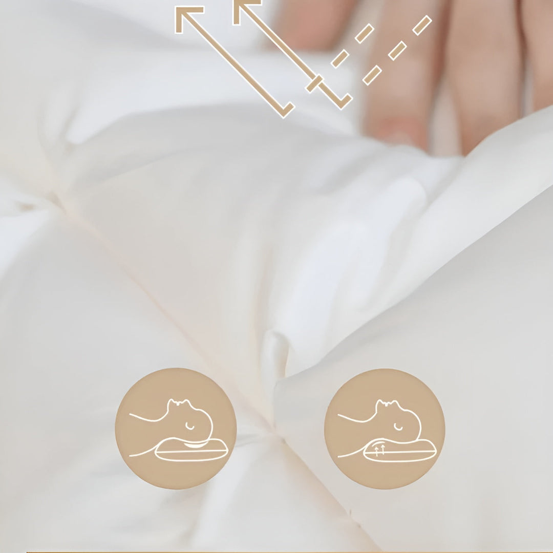 Down pillows with goose down – Luxurious, soft, and hypoallergenic | 100% cotton with optimal neck support | Stornfield