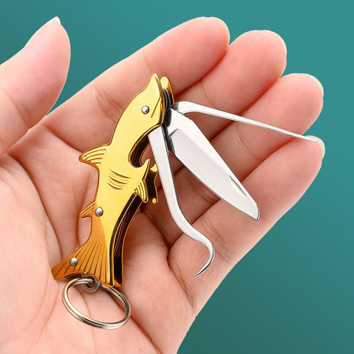 Sharp Shark Multifunctional Toothpick Knife Keychain | Stornfield