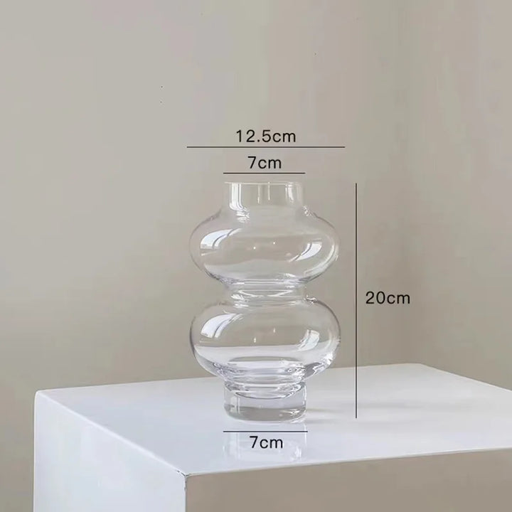 Stornfield | Vase en verre arrondi à 2 étapes
