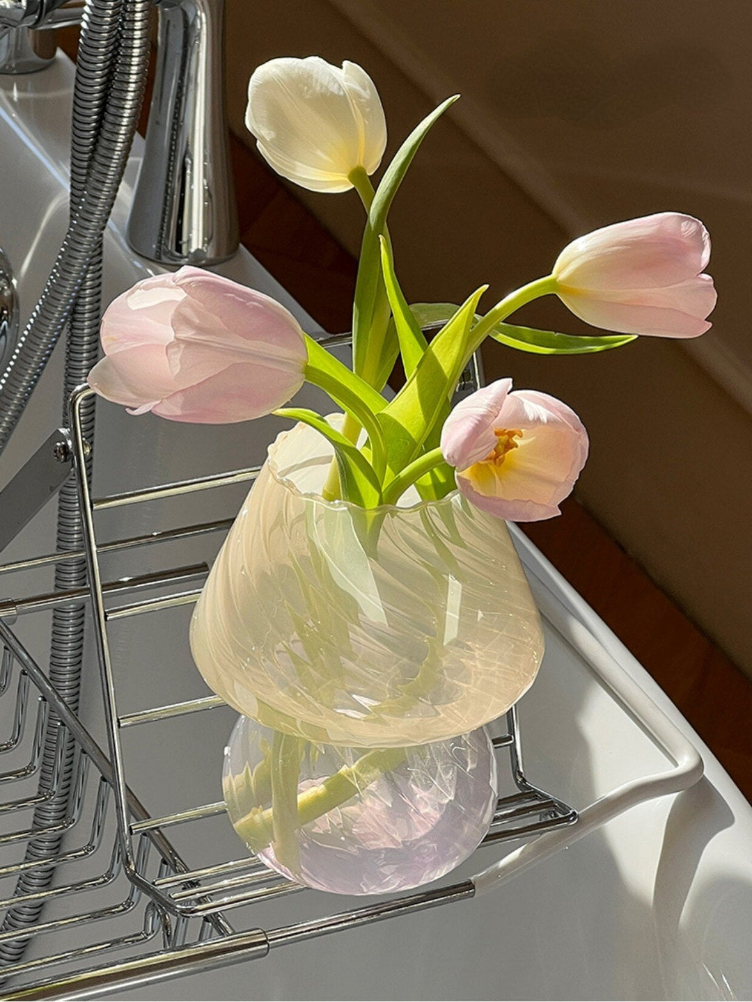Nordic Ribbed Glass Vase | Stornfield