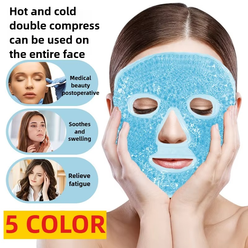 Stornfield | Cold and Hot Therapy Full Face Gel Bead Mask with Eye Compress