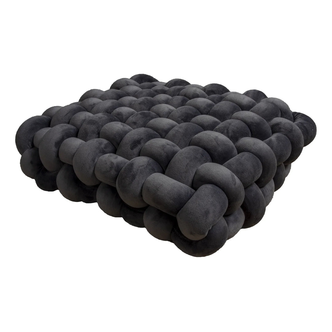 Thick woven knot cushion | Stornfield
