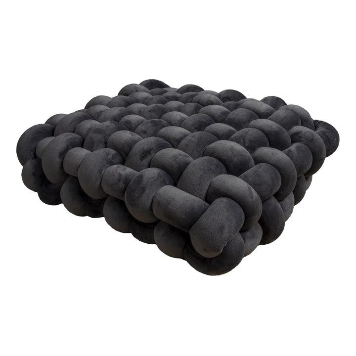 Thick woven knot cushion | Stornfield