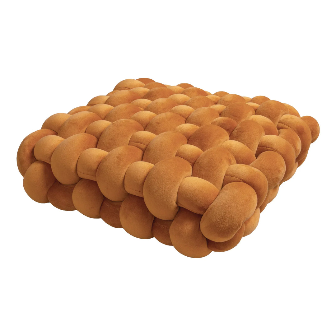 Thick woven knot cushion | Stornfield