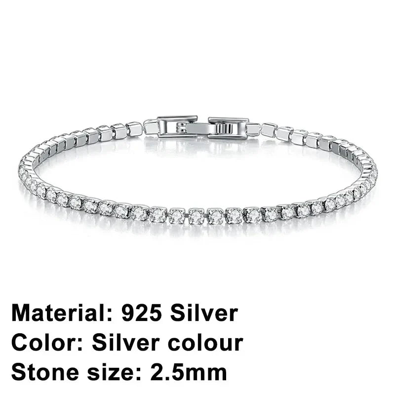 Stornfield | Tennis Bracelet – Shine with Attitude: Sterling Silver Elegance and Hip-Hop Flair!